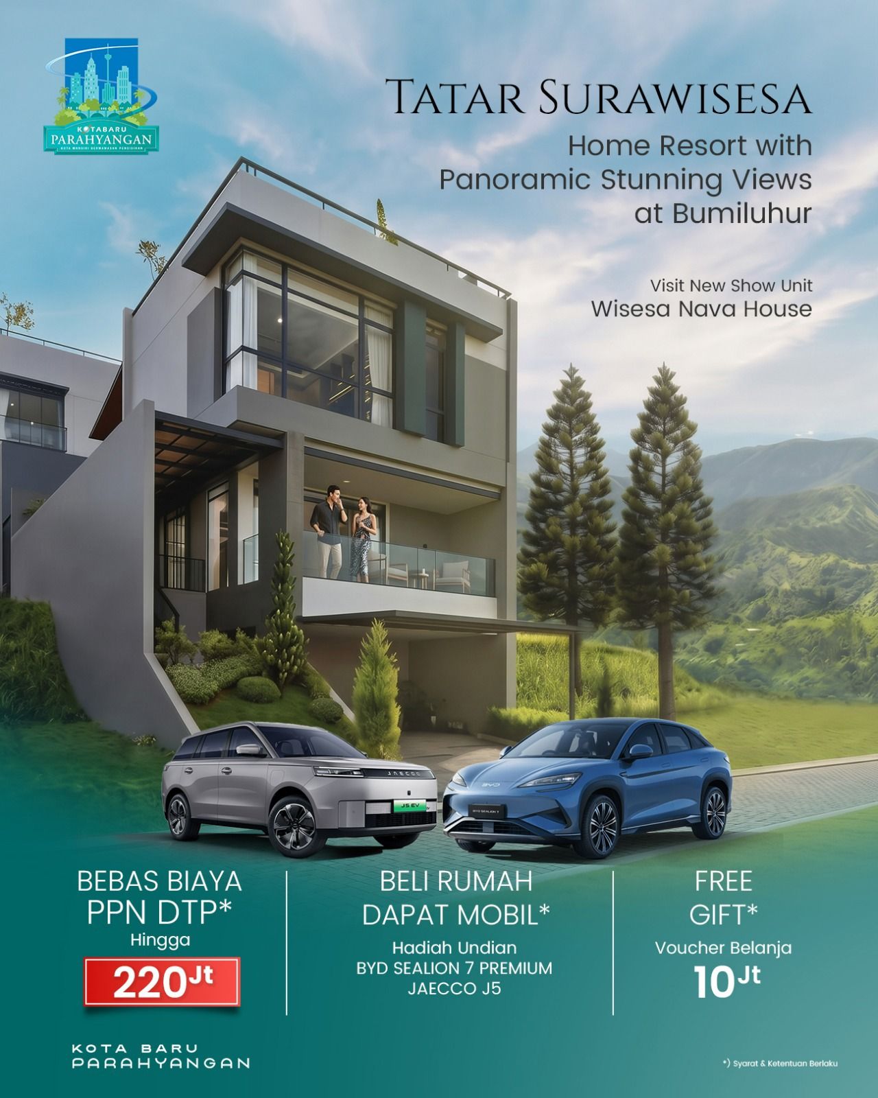 BELI RUMAH FREE PPN DTP HINGGA RP 220 JT